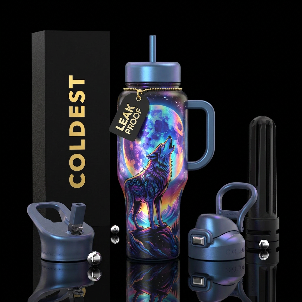 wolf water bottle design