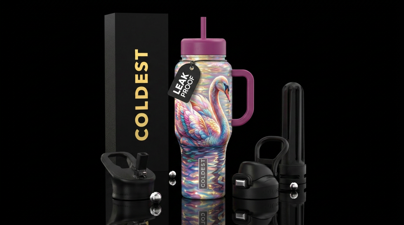 swan water bottle design