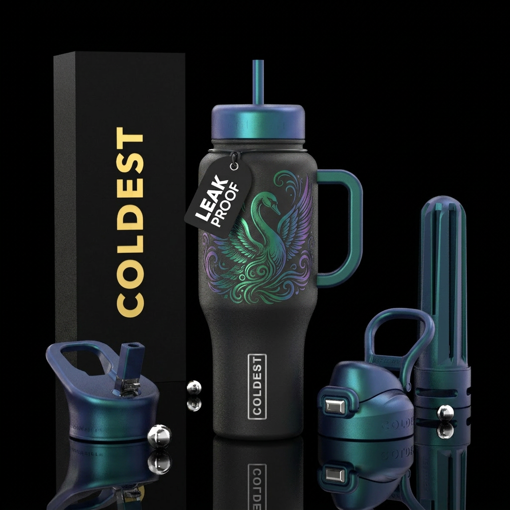 swan water bottle design
