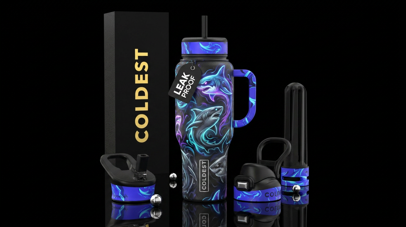 Gost Shark water bottle design