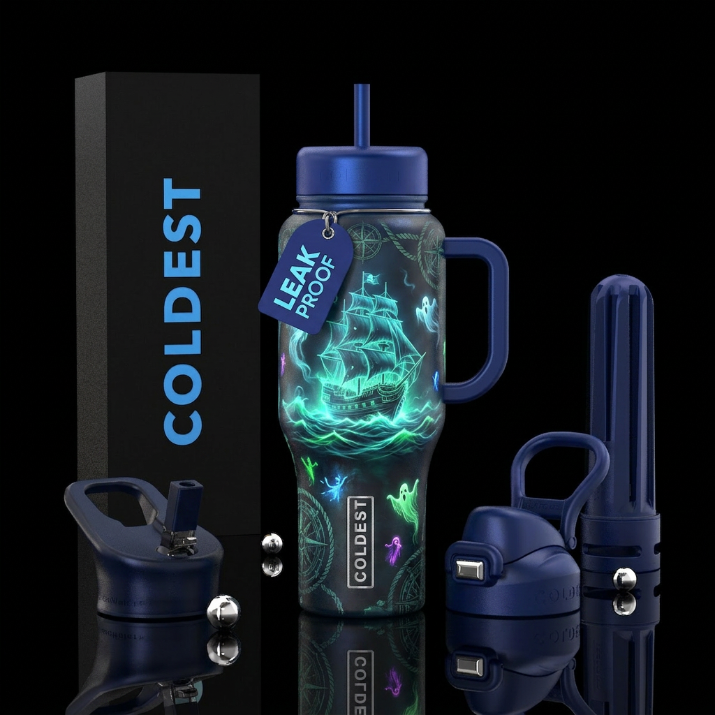 Gost Ship water bottle design