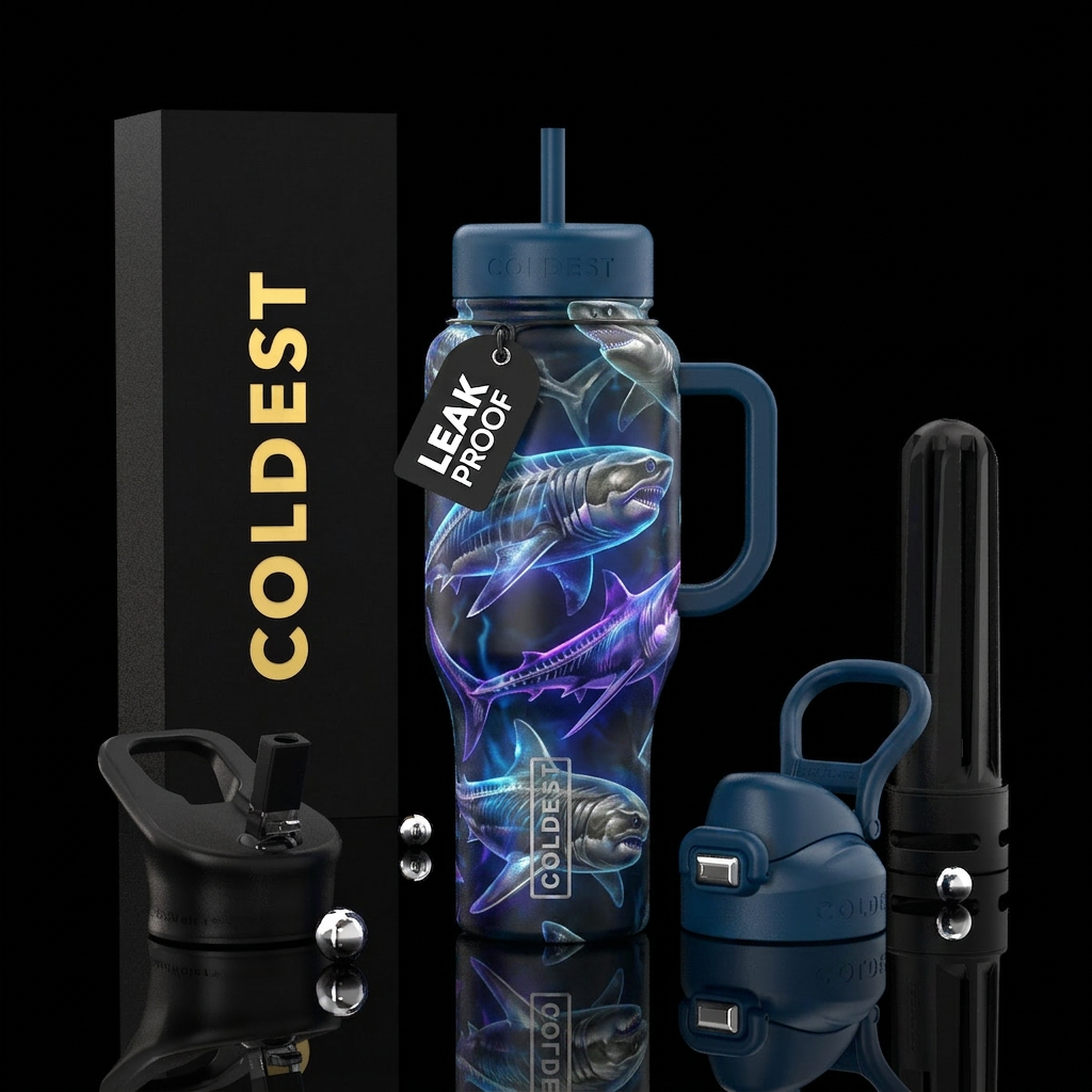 Gost Shark water bottle design