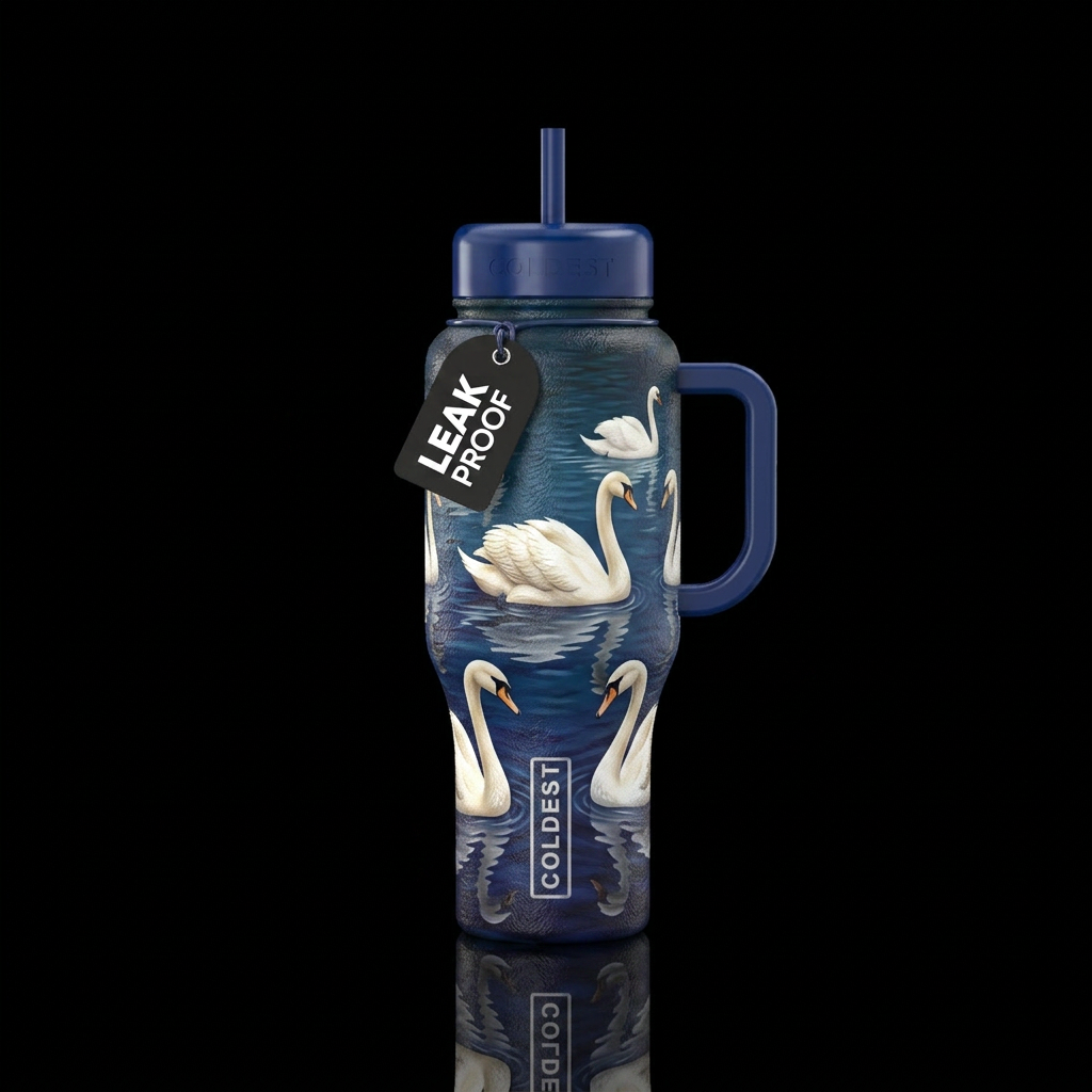 Swan lake water bottle design