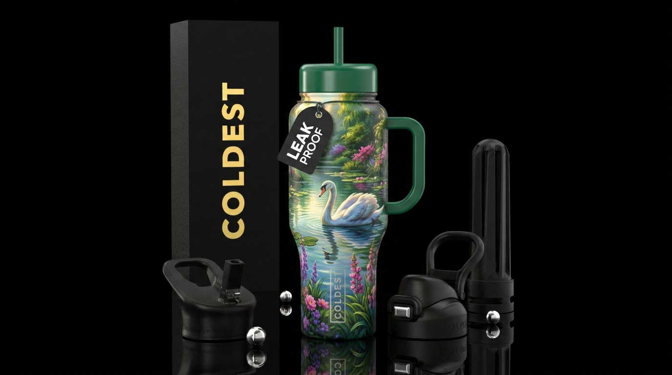 Swan lake water bottle design