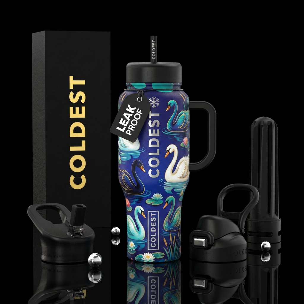 Swan lake water bottle design