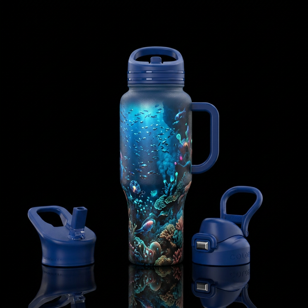 Underwater water bottle design