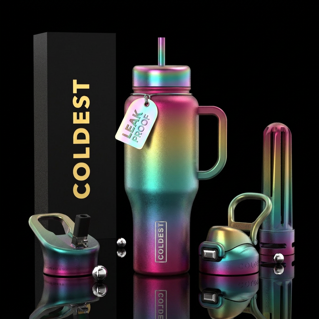 elegant water bottle design