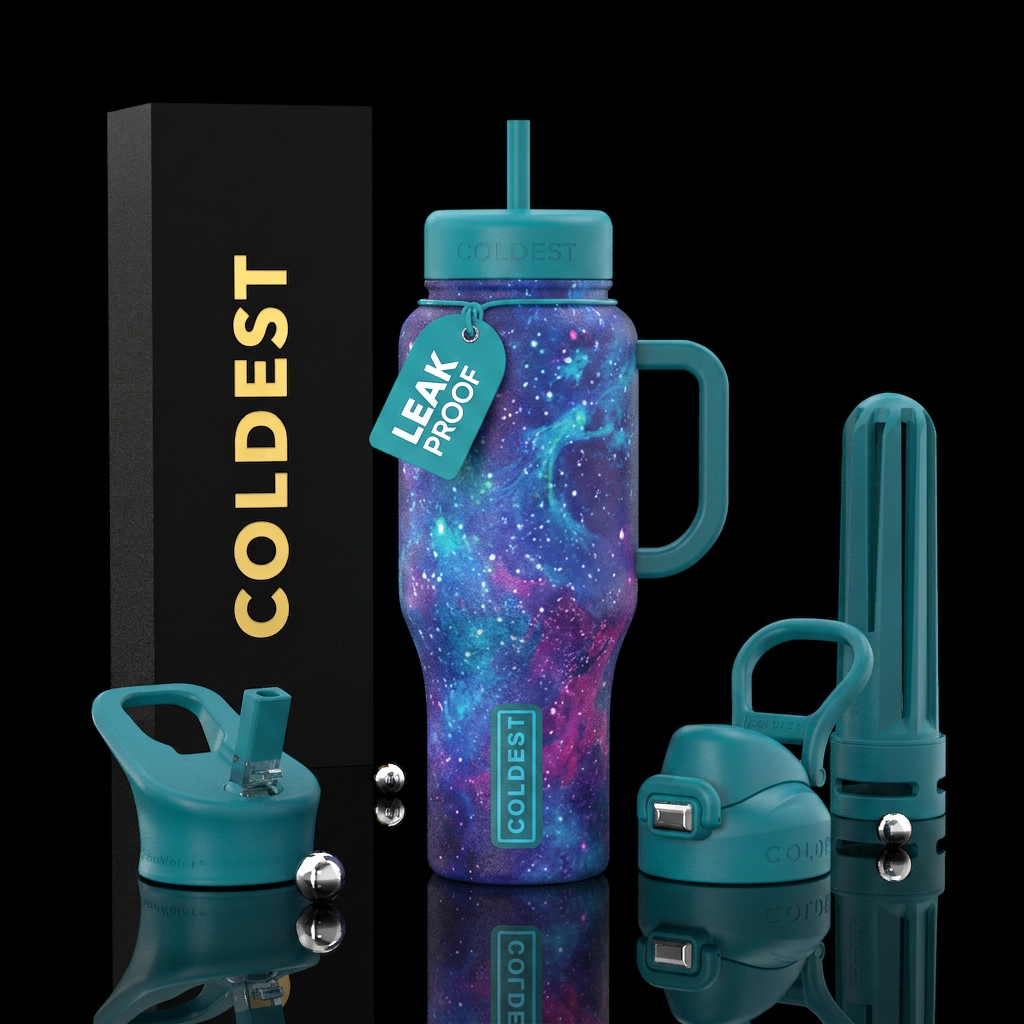 whimsical, powerful water bottle design
