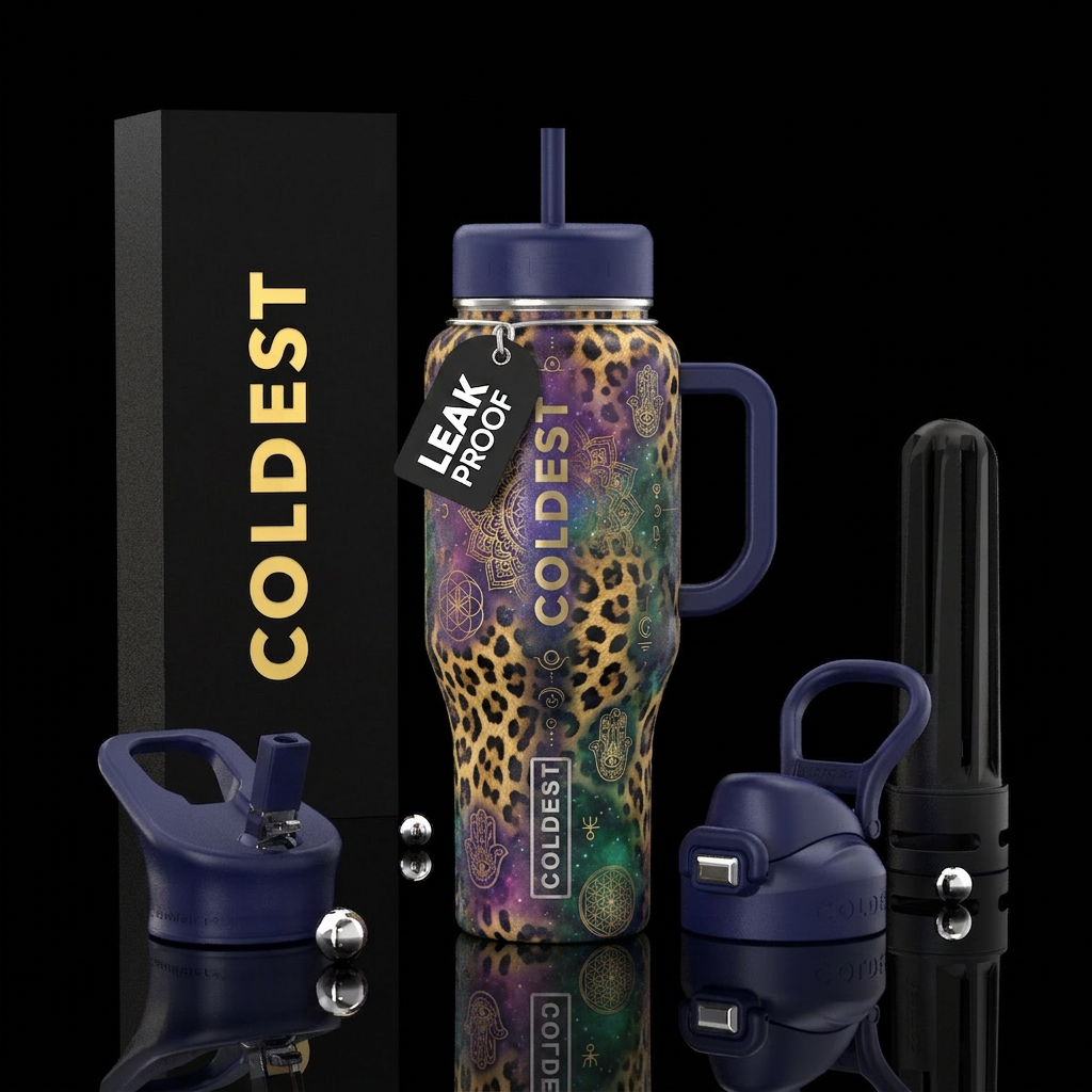 cheetah, spiritual water bottle design