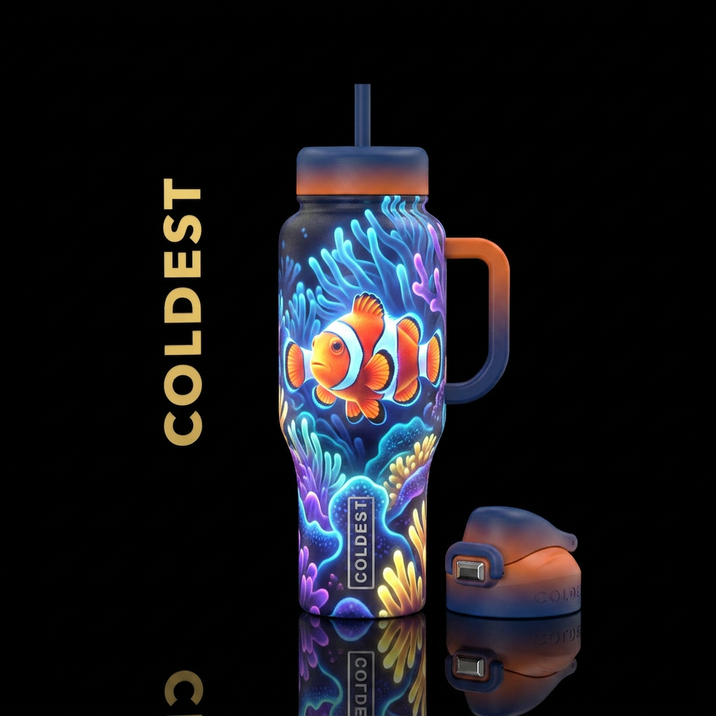 Glowie nemo water bottle design