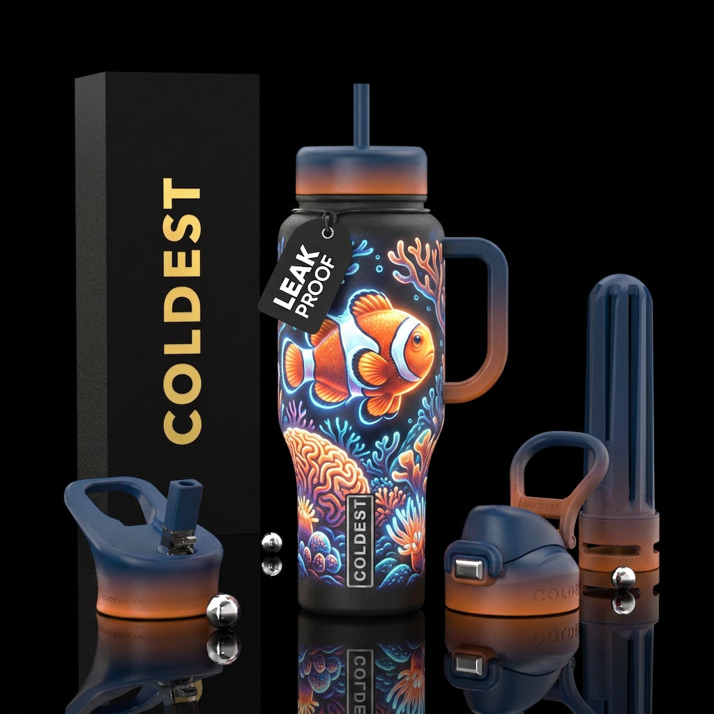 Glowie nemo water bottle design