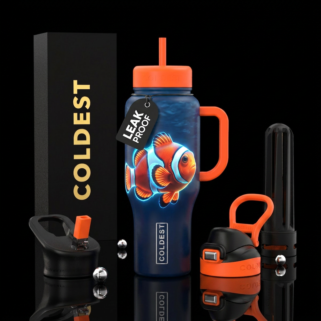 Glowie nemo water bottle design