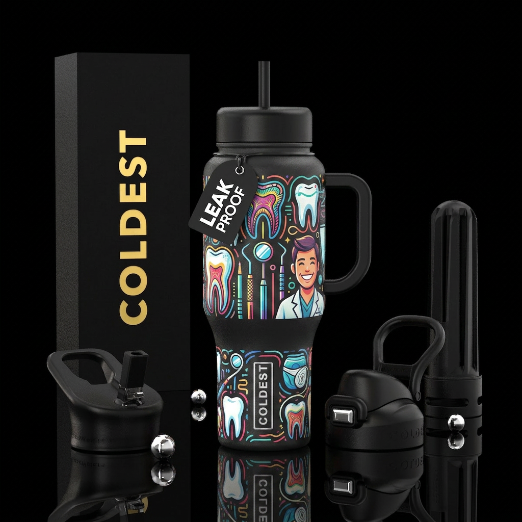 Dentist water bottle design