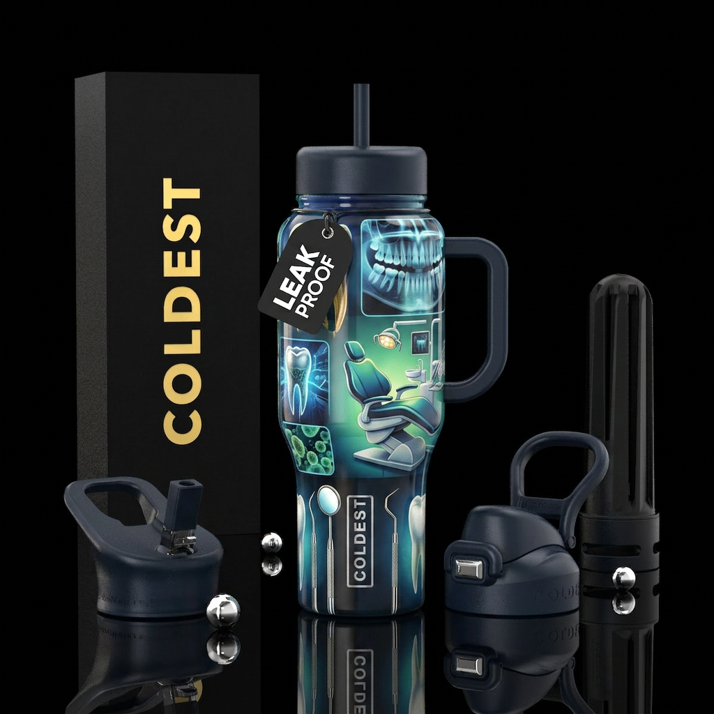 Dentist water bottle design