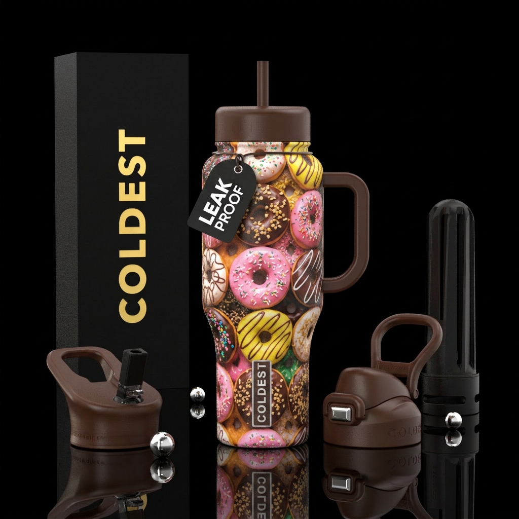 donut water bottle design