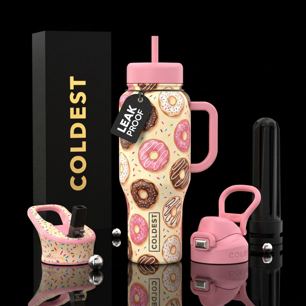 donut water bottle design
