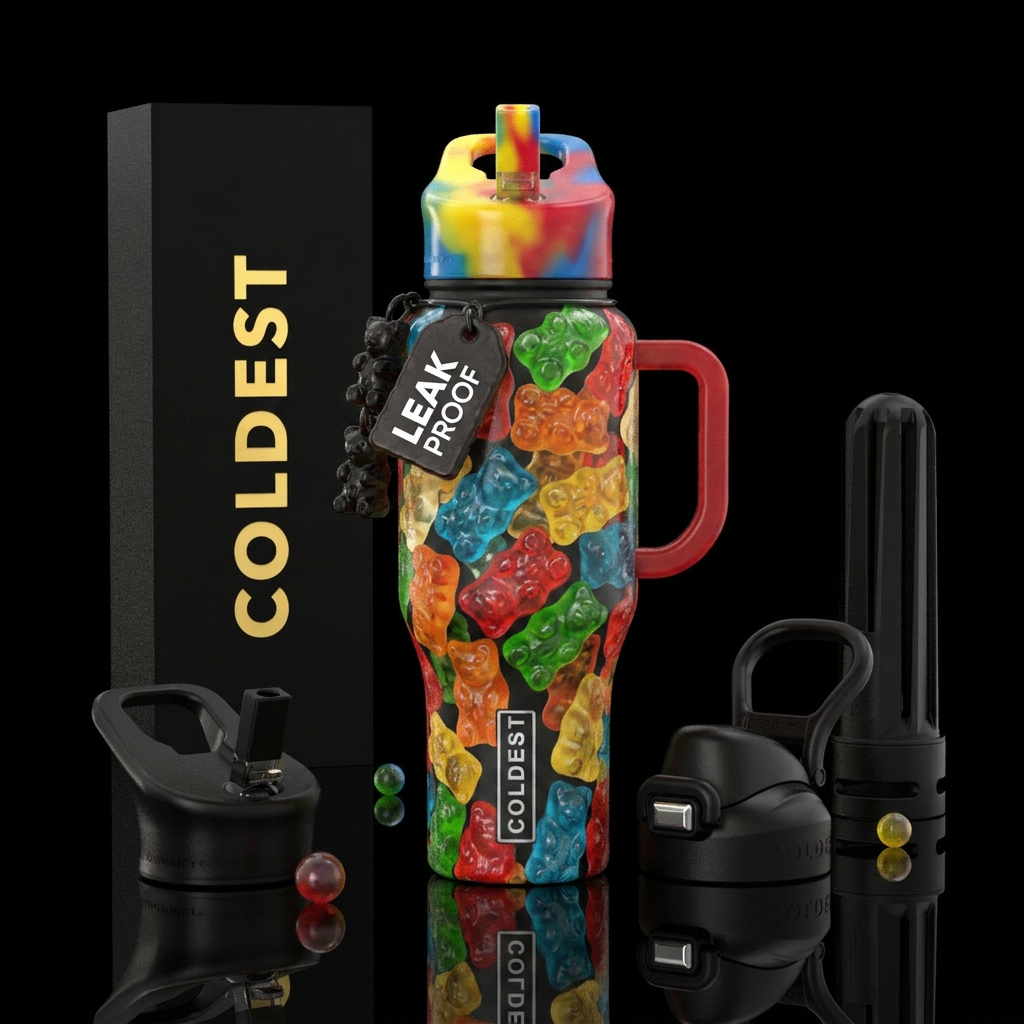 gummy bears water bottle design