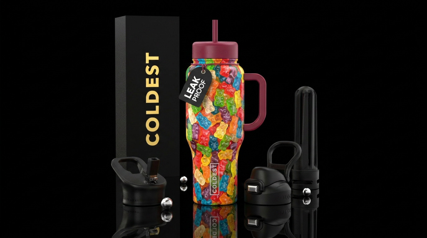 gummy bears water bottle design