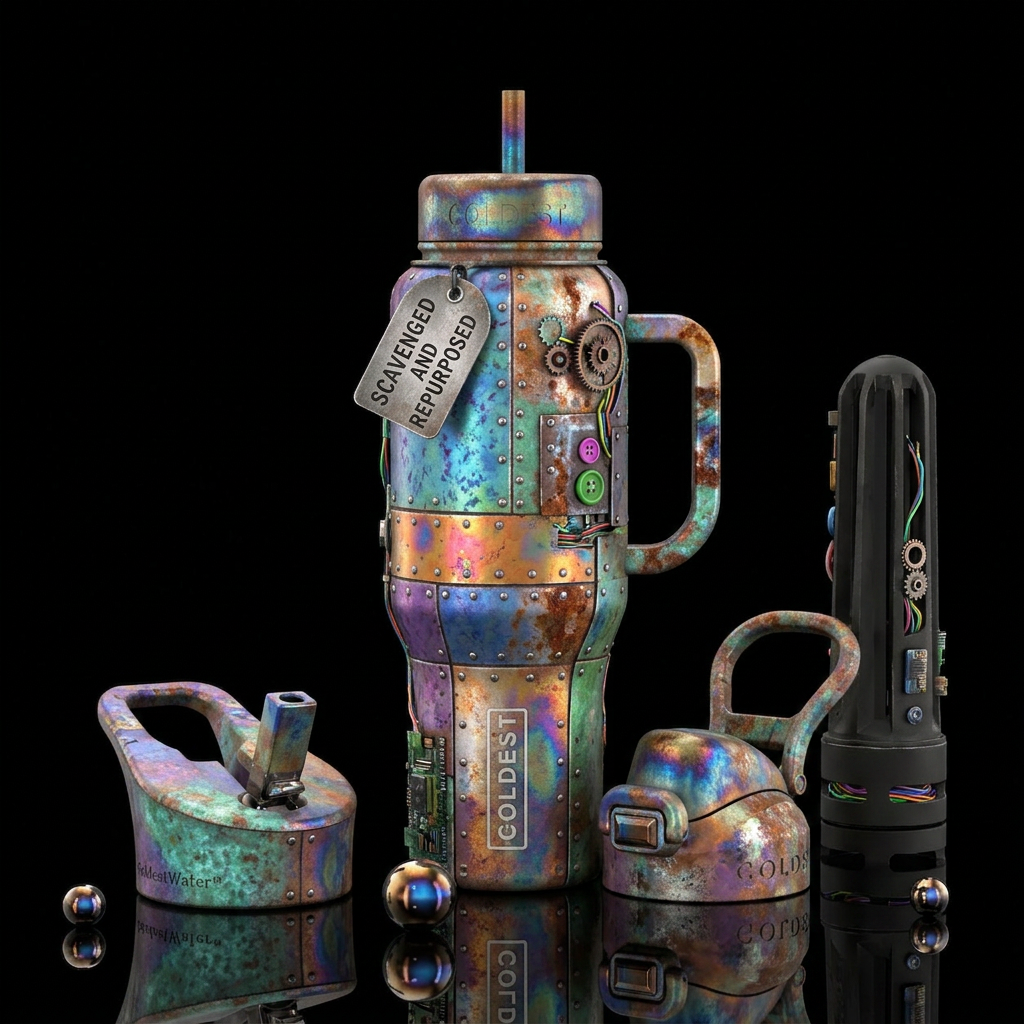post-apocalyptic water bottle design