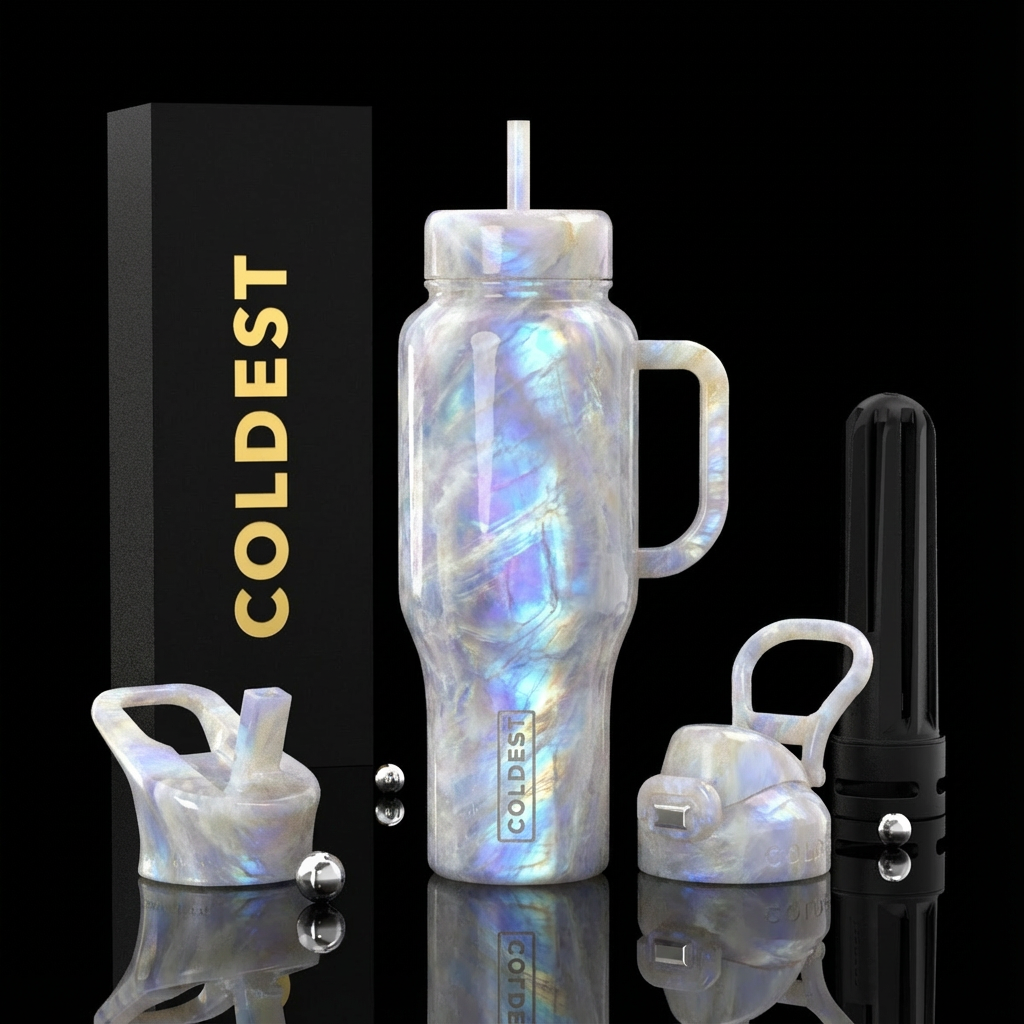 Make the whole bottle look like a chunk of polishe... water bottle design