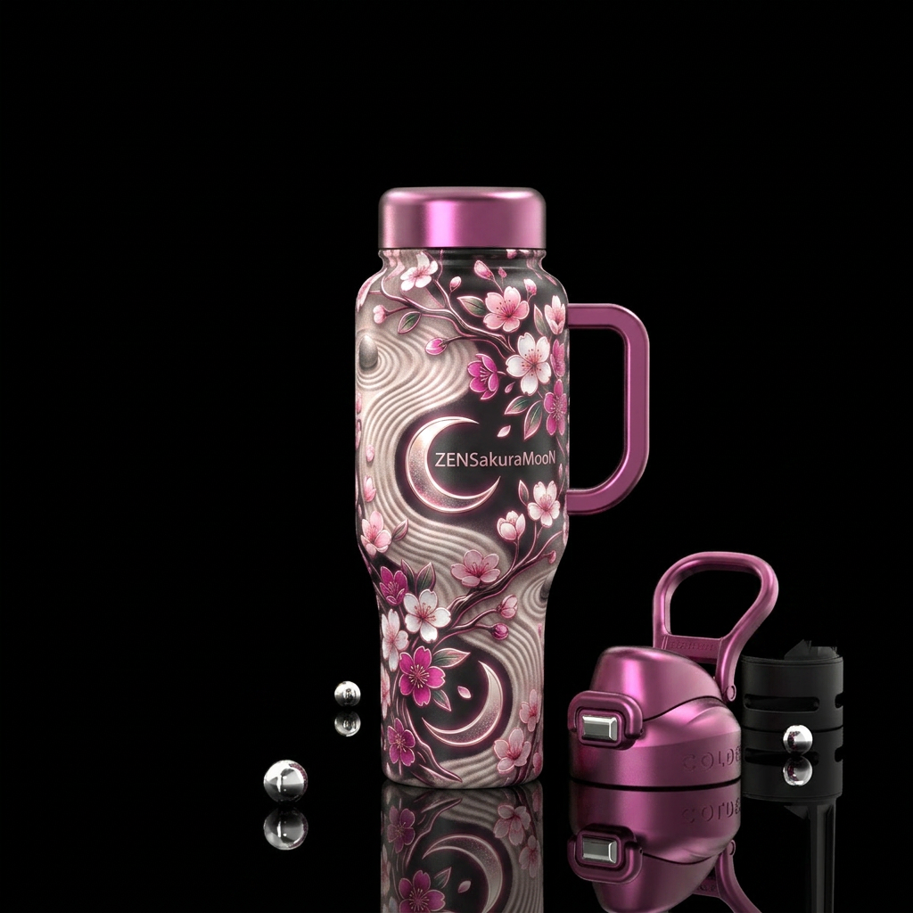 The perfect bottle made for ZenSakuraMoon encompas... water bottle design