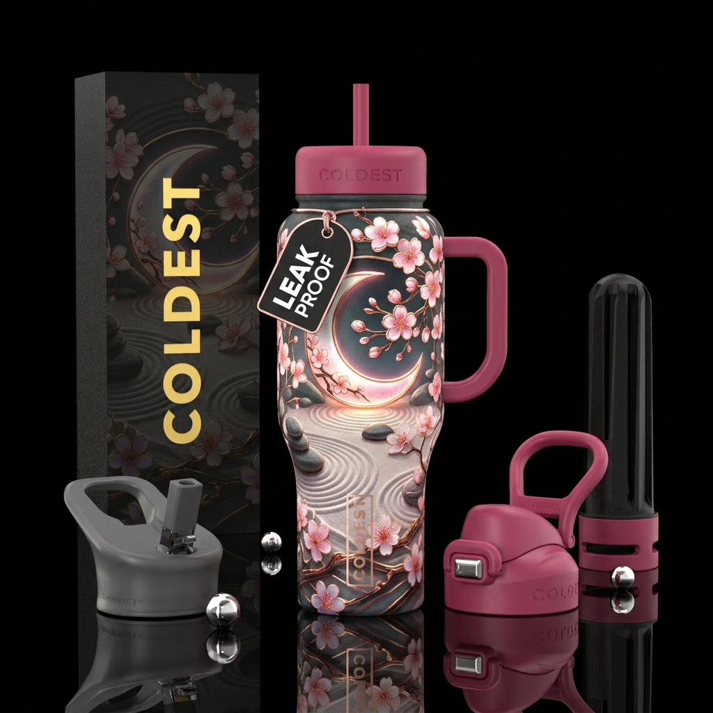 The perfect bottle made for ZenSakuraMoon encompas... water bottle design