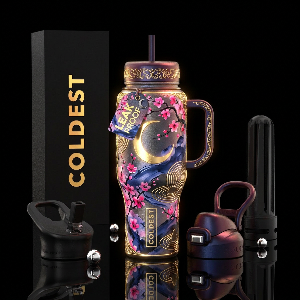 The perfect bottle made for ZenSakuraMoon encompas... water bottle design