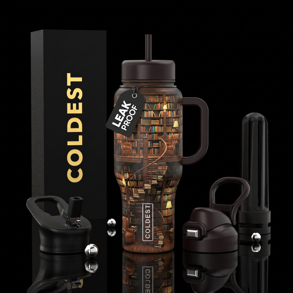 2 level home library a book staircase water bottle design