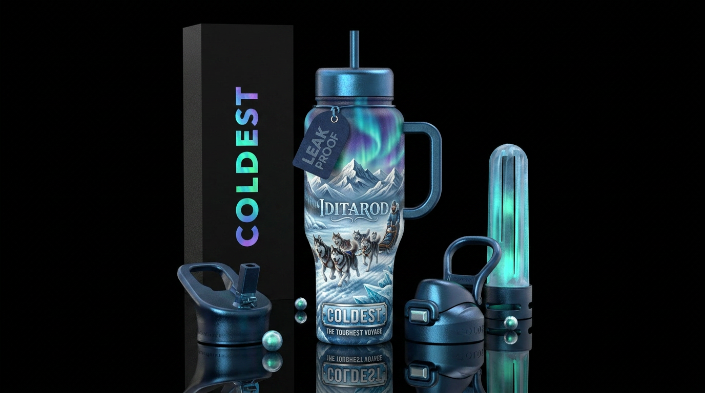 Iditarod water bottle design