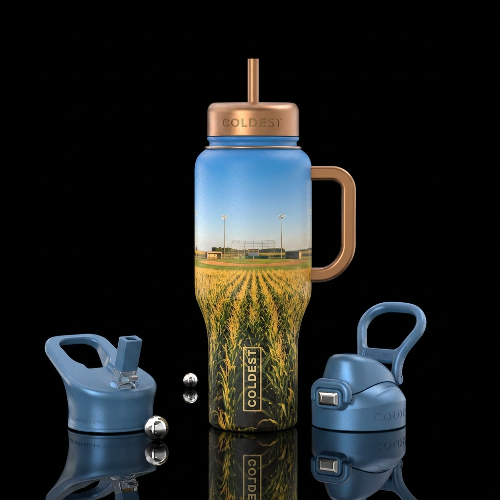 Field of dreams water bottle design