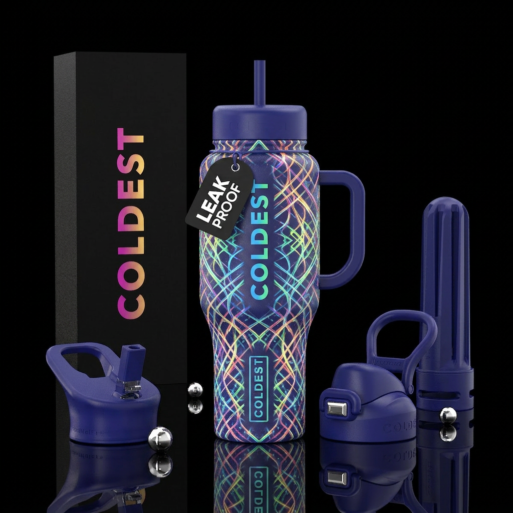 Glowie lattice water bottle design