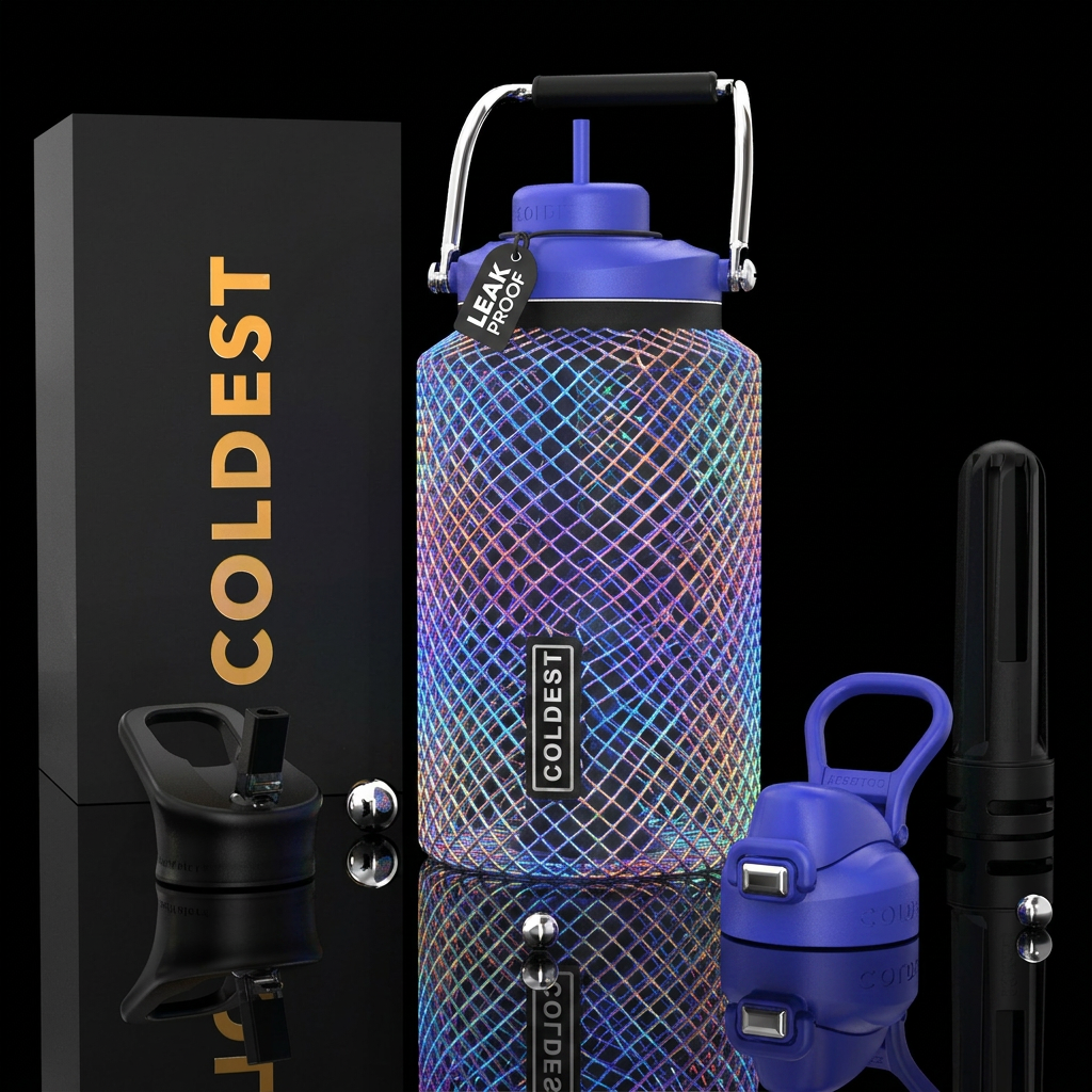 Glowie lattice water bottle design