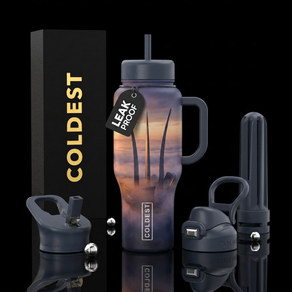 Air Force Memorial in the morning fog water bottle design