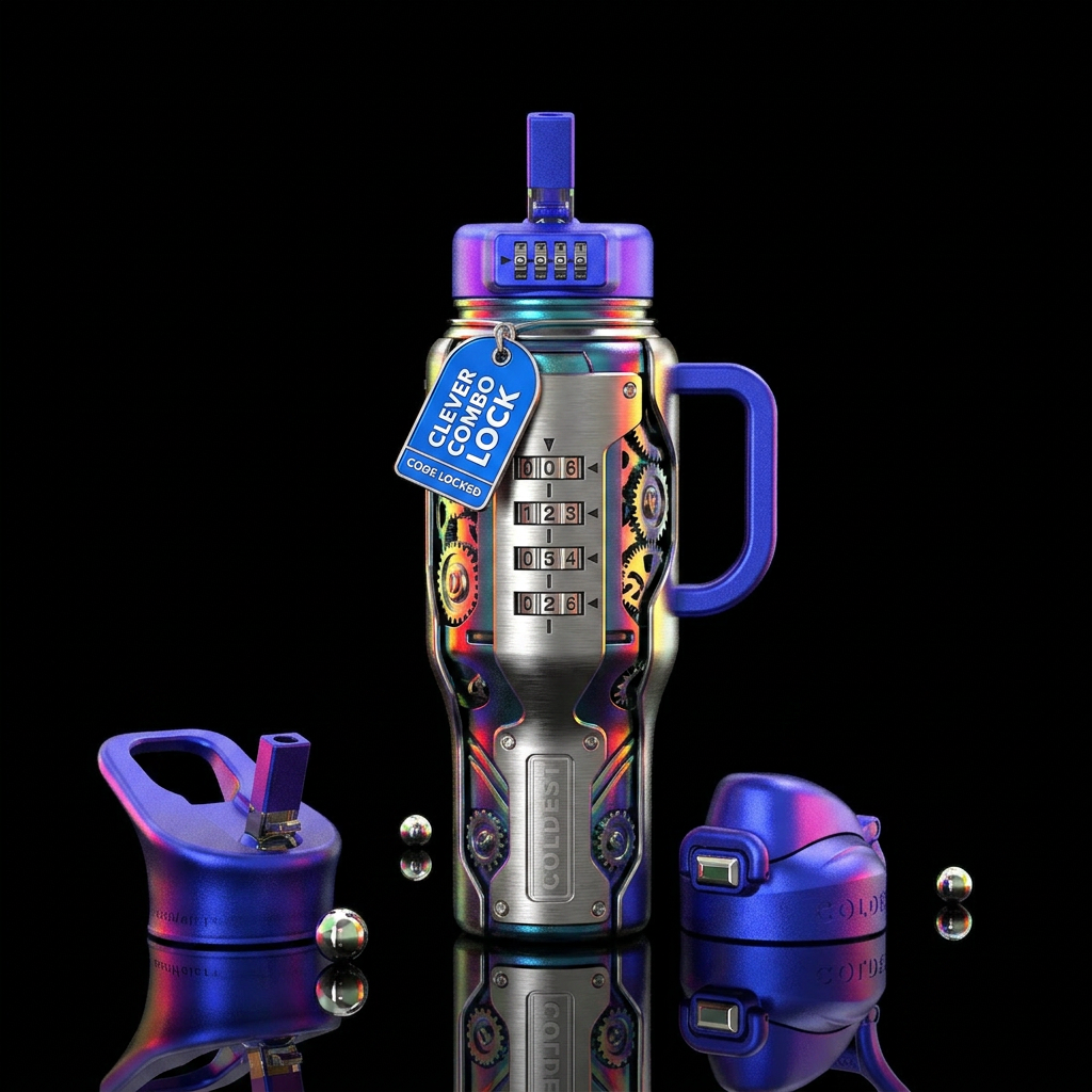 Combination lock to open the bottle water bottle design