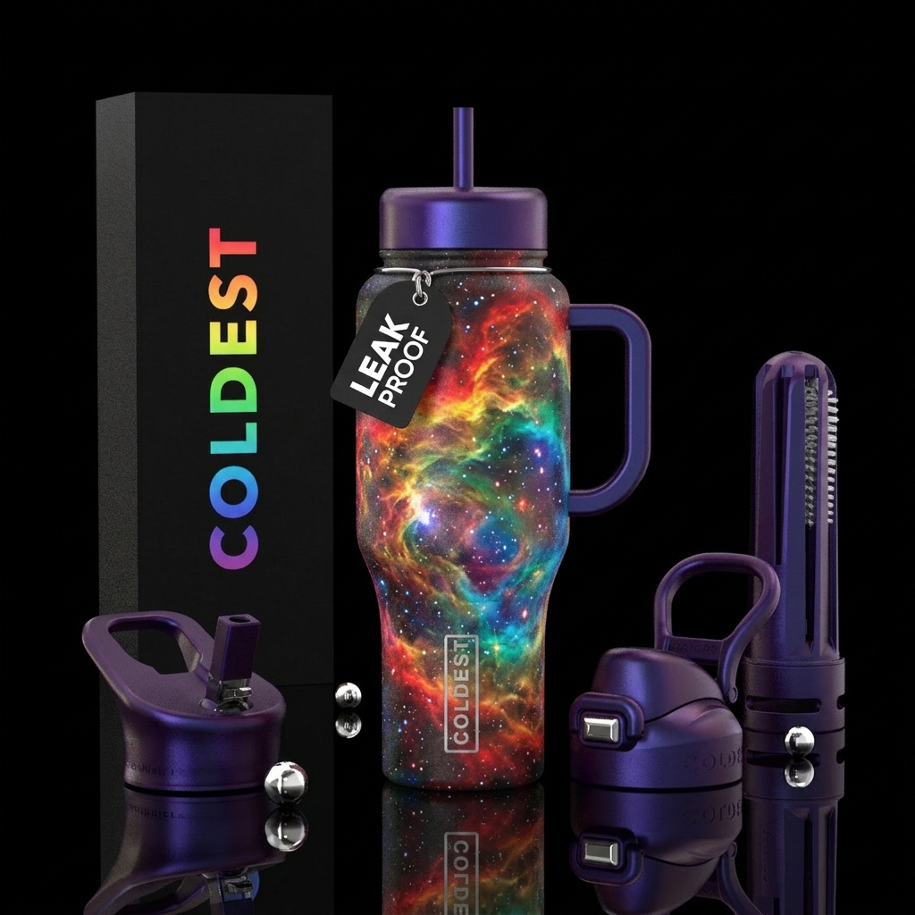 Rainbow nova water bottle design