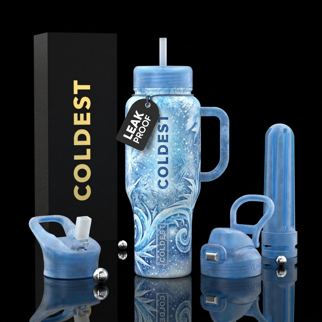 Jack Frost water bottle design