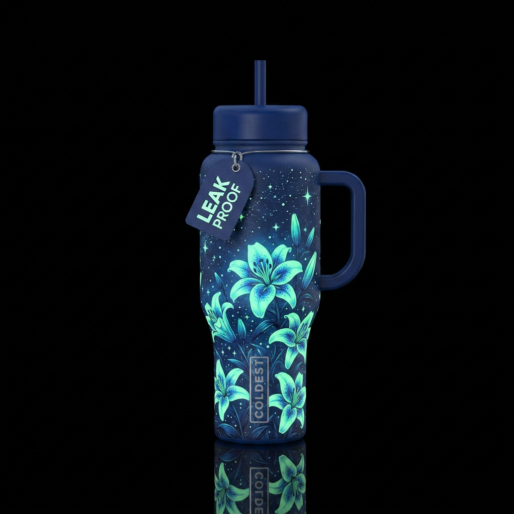 Glowie Stargazer water bottle design