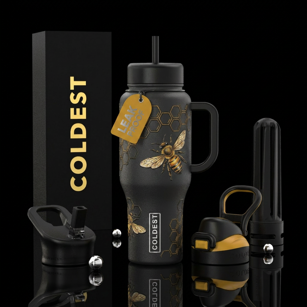 Bee cool water bottle design