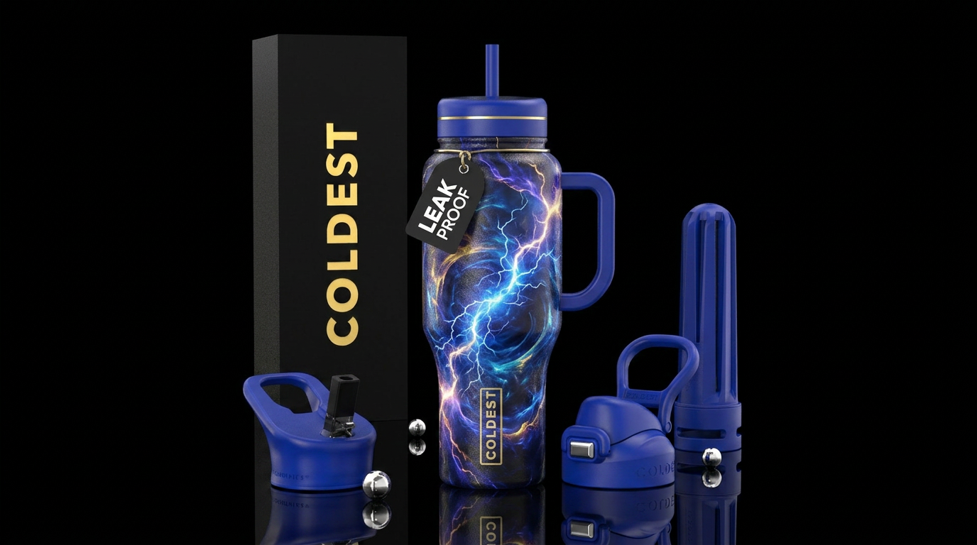 Eye of the storm water bottle design