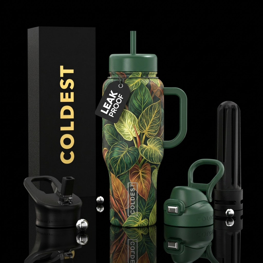 Philodendrons water bottle design