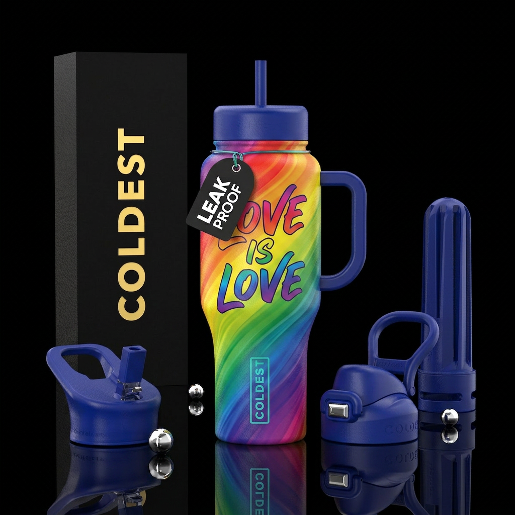 Happy Pride water bottle design