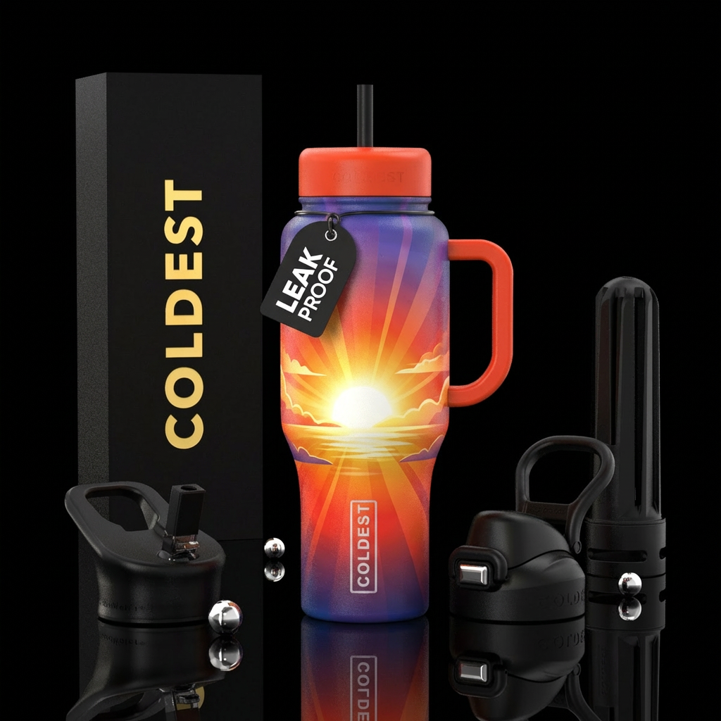 super sun rise water bottle design
