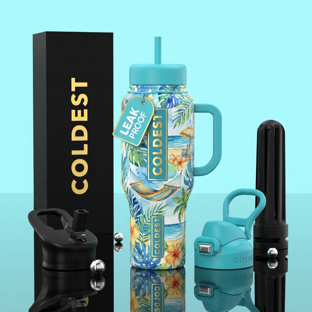 day of relaxing water bottle design