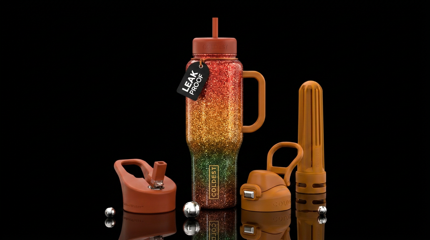 Autumn Spice water bottle design