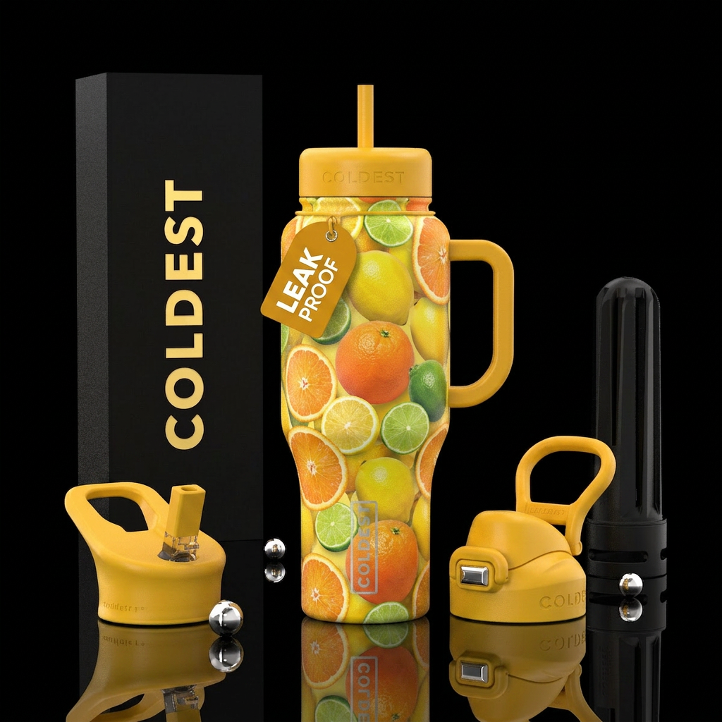 Citrus Delight water bottle design