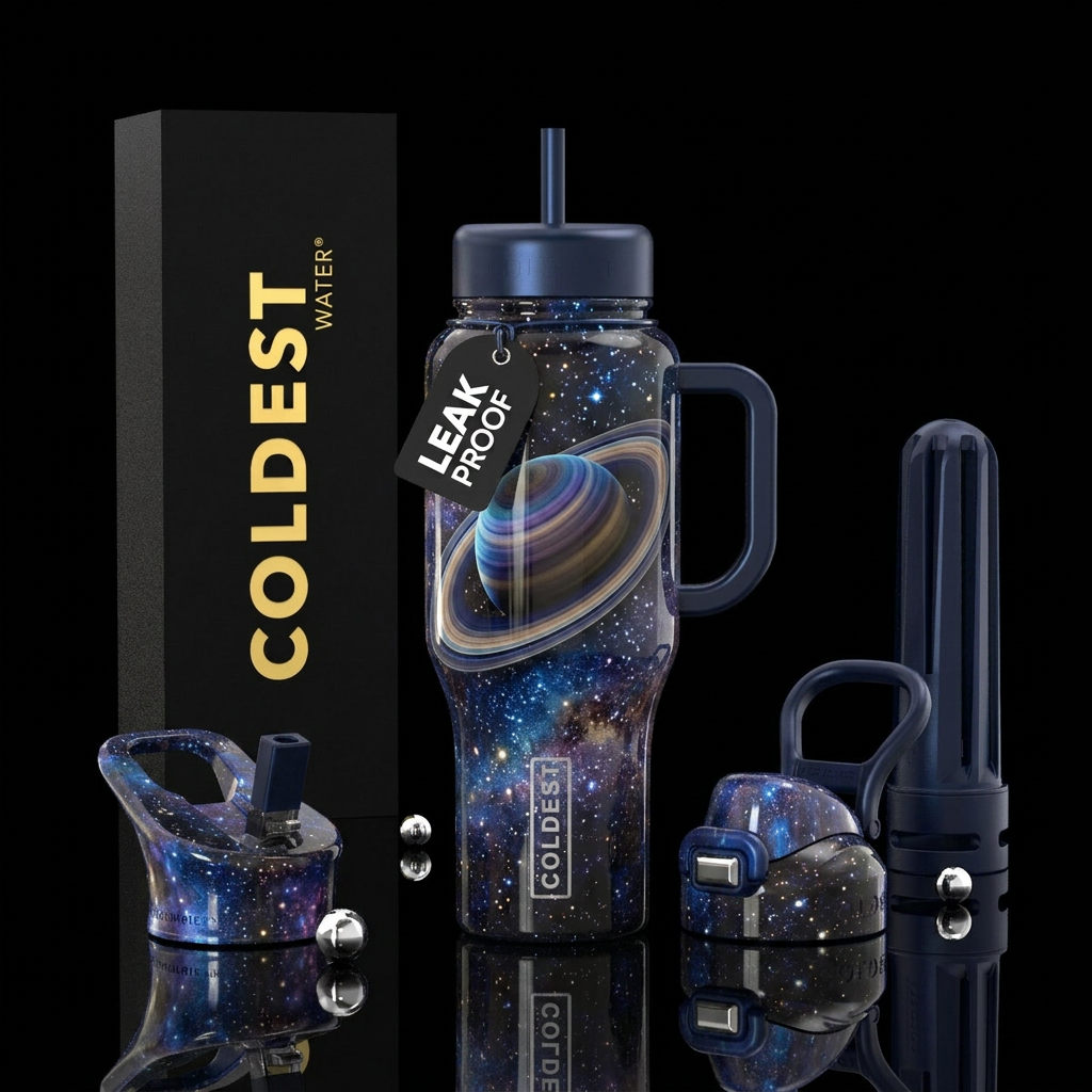 RINGS OF SATURN water bottle design