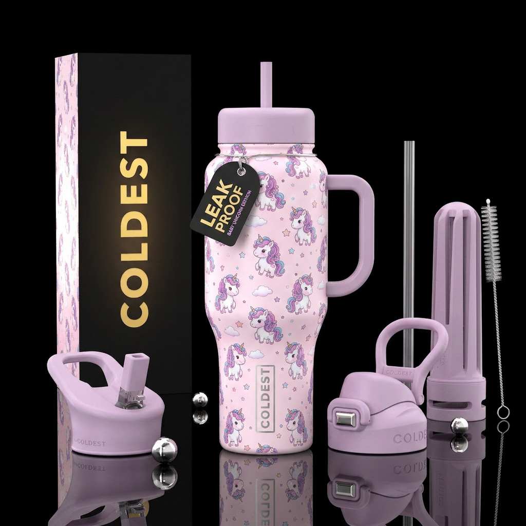 Baby Unicorn water bottle design