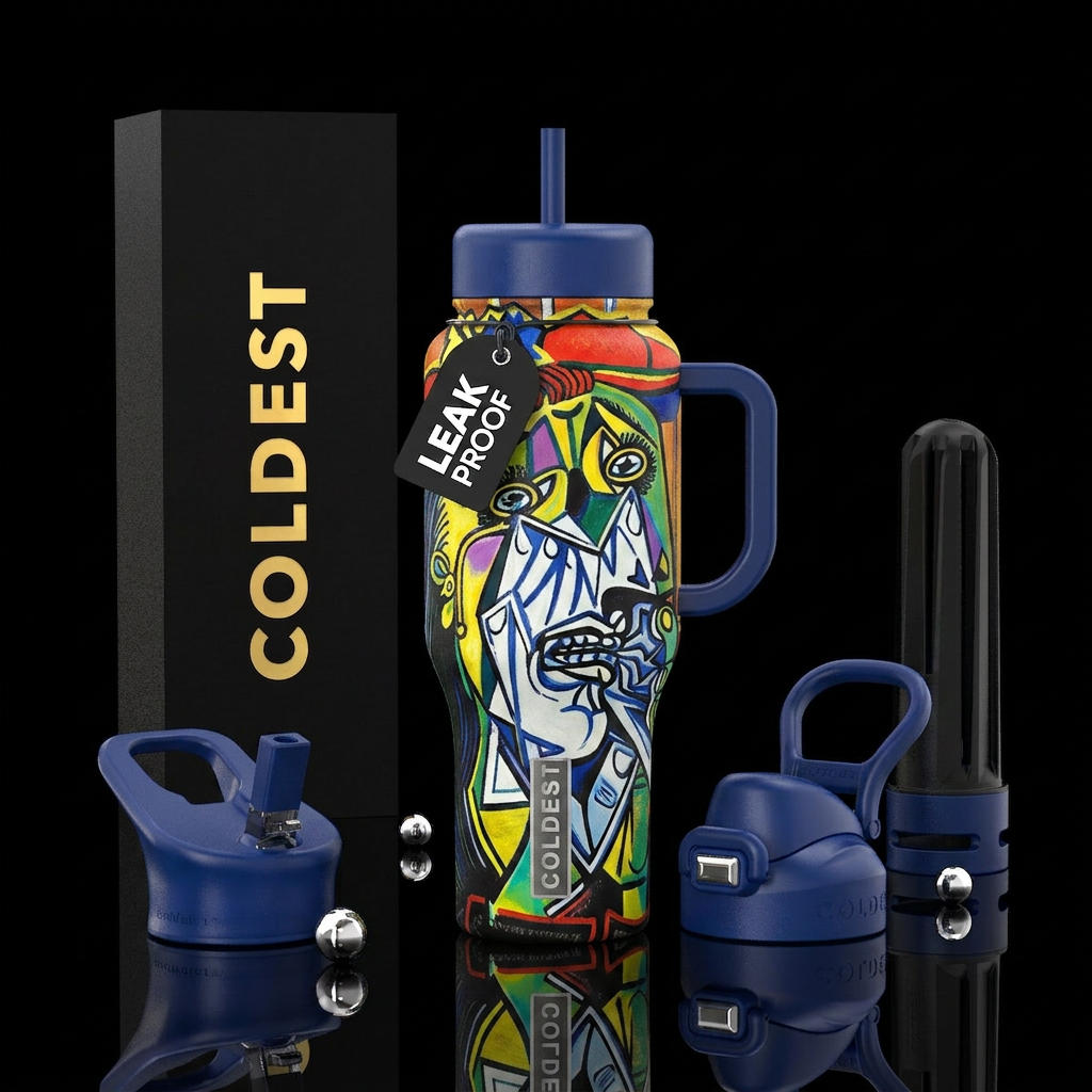 Weeping Woman water bottle design
