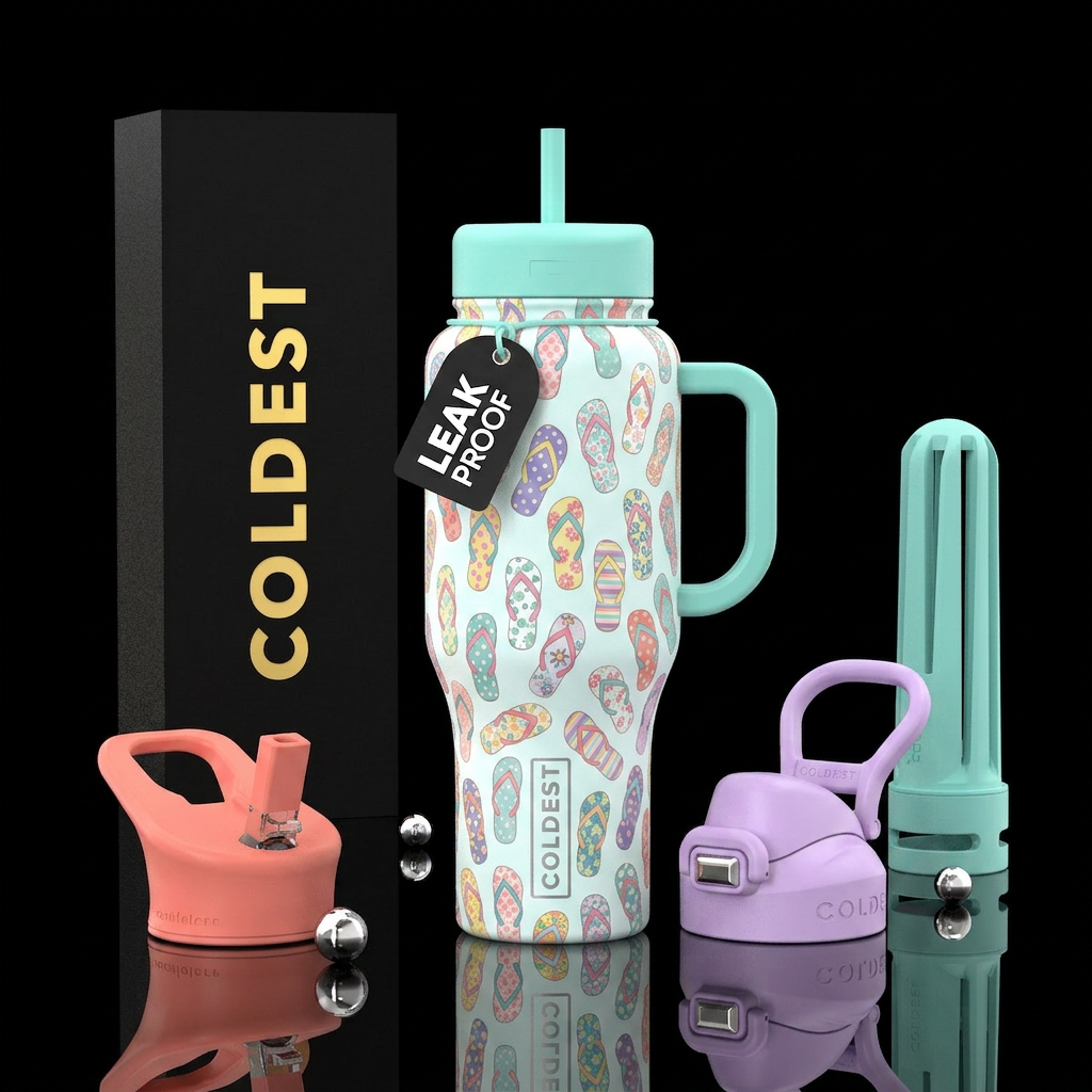 Floppin Around water bottle design