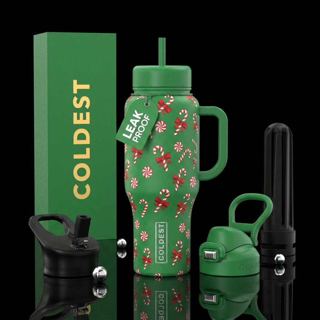Peppermint Patti water bottle design